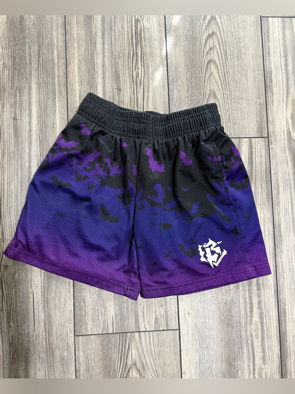 Baseball Lifestyle 101 Bat Gradient Shorts Boy’s Baseball Shorts Size Small (YS)